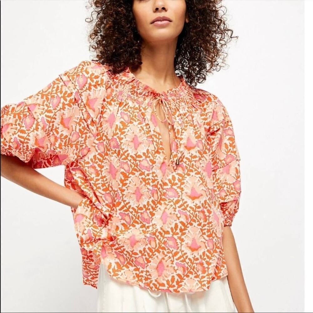 Free People Willow Printed Blouse Size XSmall​